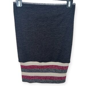 Vintage Lipstick Strapless Striped Tube Top Tank